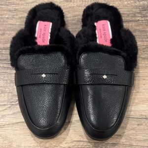 Kate Spade Caelyn fur lined mule